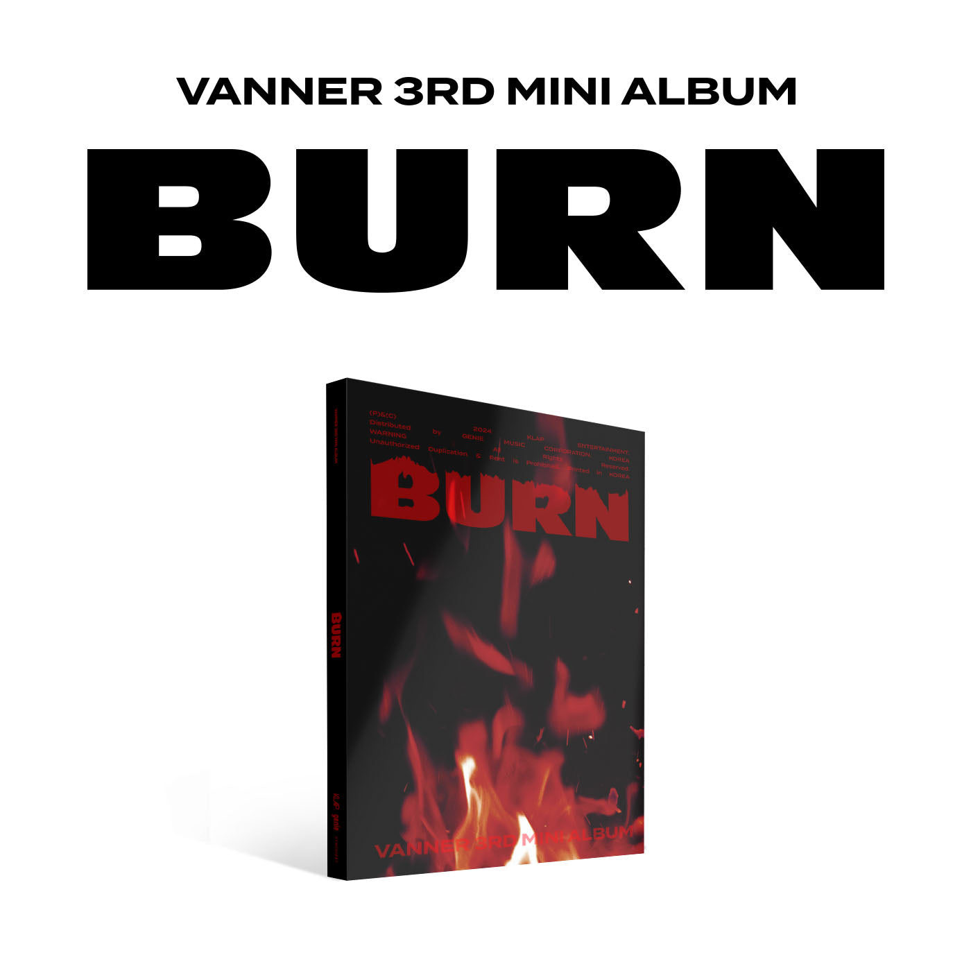 VANNER 3RD MINI ALBUM 'BURN' SPARK START VERSION COVER