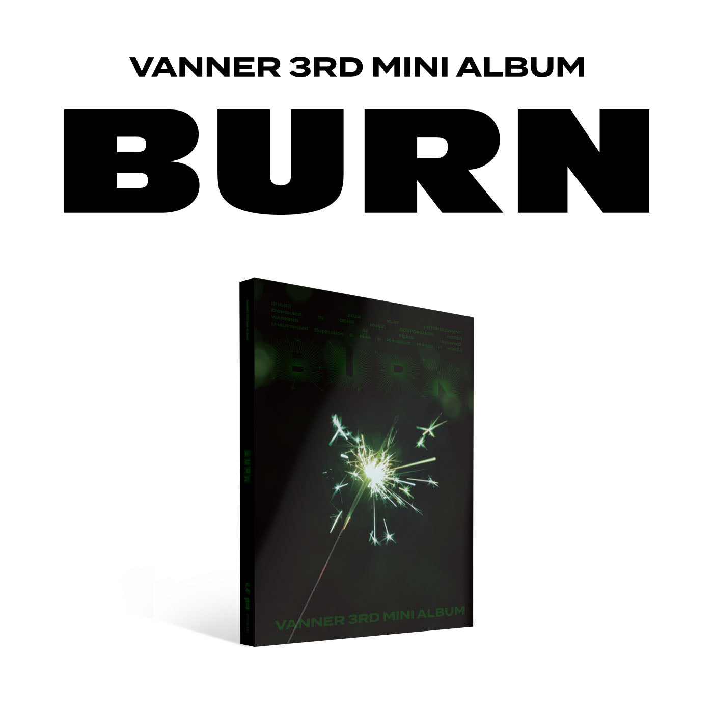 VANNER 3RD MINI ALBUM 'BURN' SPARKLE VERSION COVER