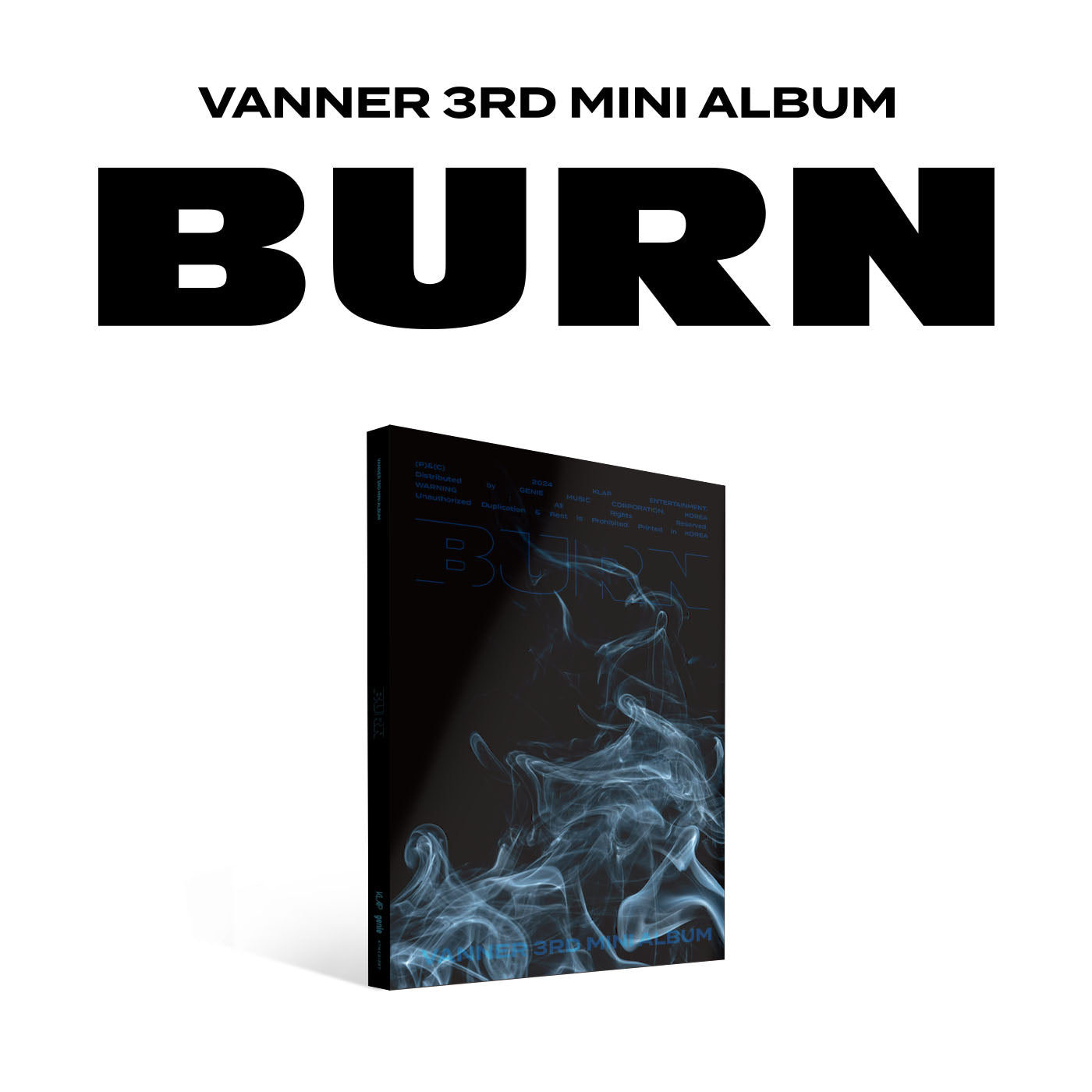VANNER 3RD MINI ALBUM 'BURN' EMPTY VERSION COVER