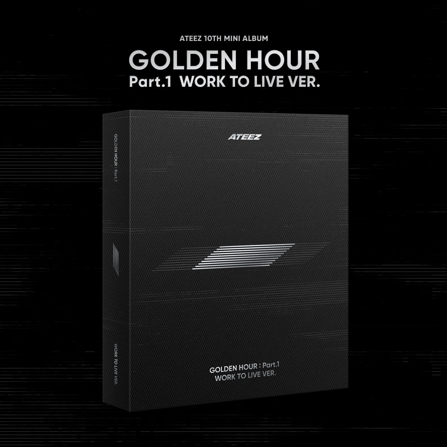 ATEEZ 1OTH MINI ALBUM 'GOLDEN HOUR : PART.1' (WORK TO LIVE) COVER