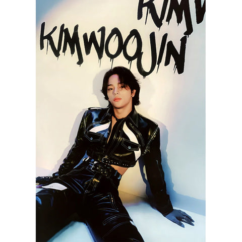 KIM WOO JIN 2ND MINI ALBUM 'THE MOMENT : 美成年, BOUNCE' POSTER ONLY - KPOP REPUBLIC