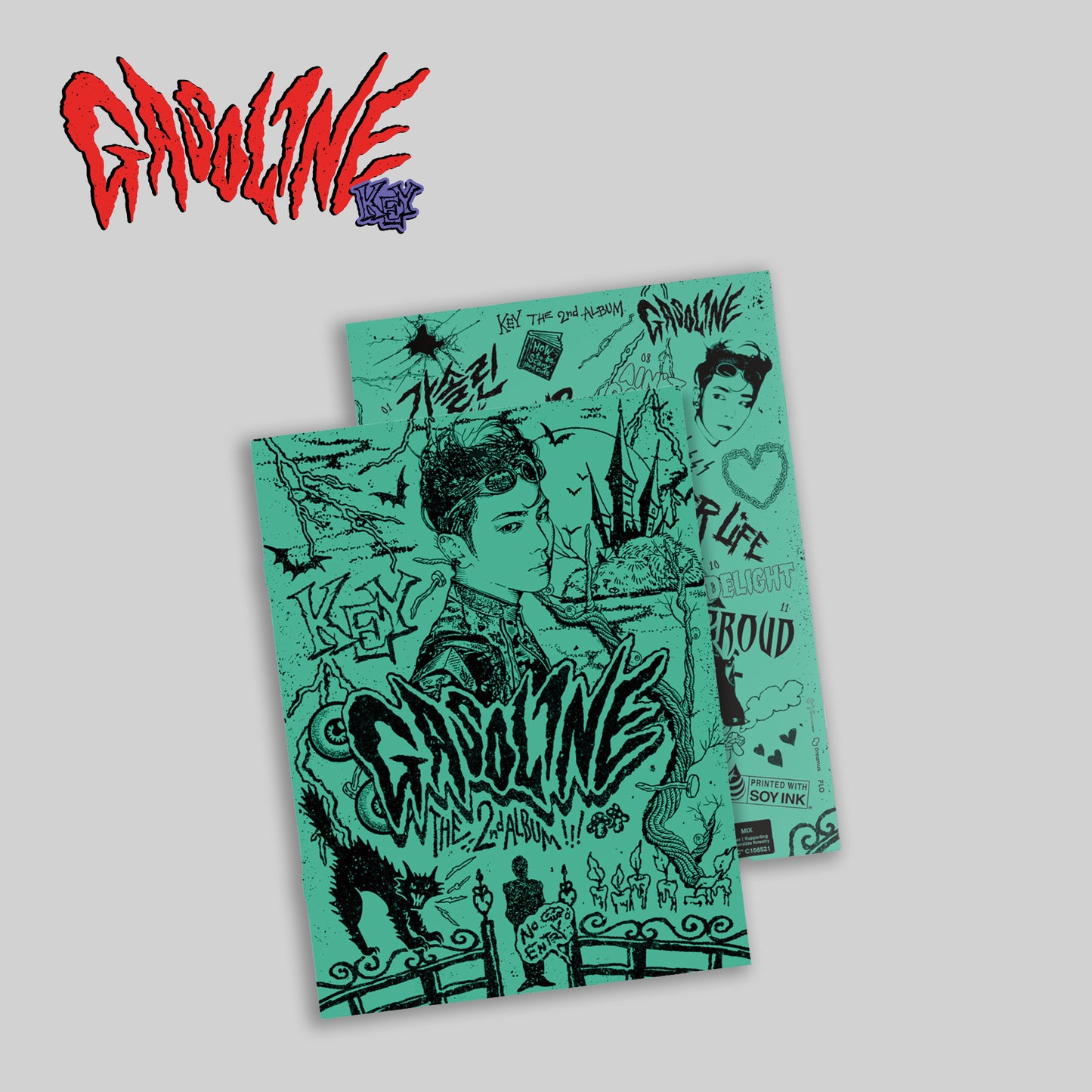KEY (SHINEE) 2ND ALBUM 'GASOLINE' (BOOKLET) CHAPTER 1 VERSION COVER