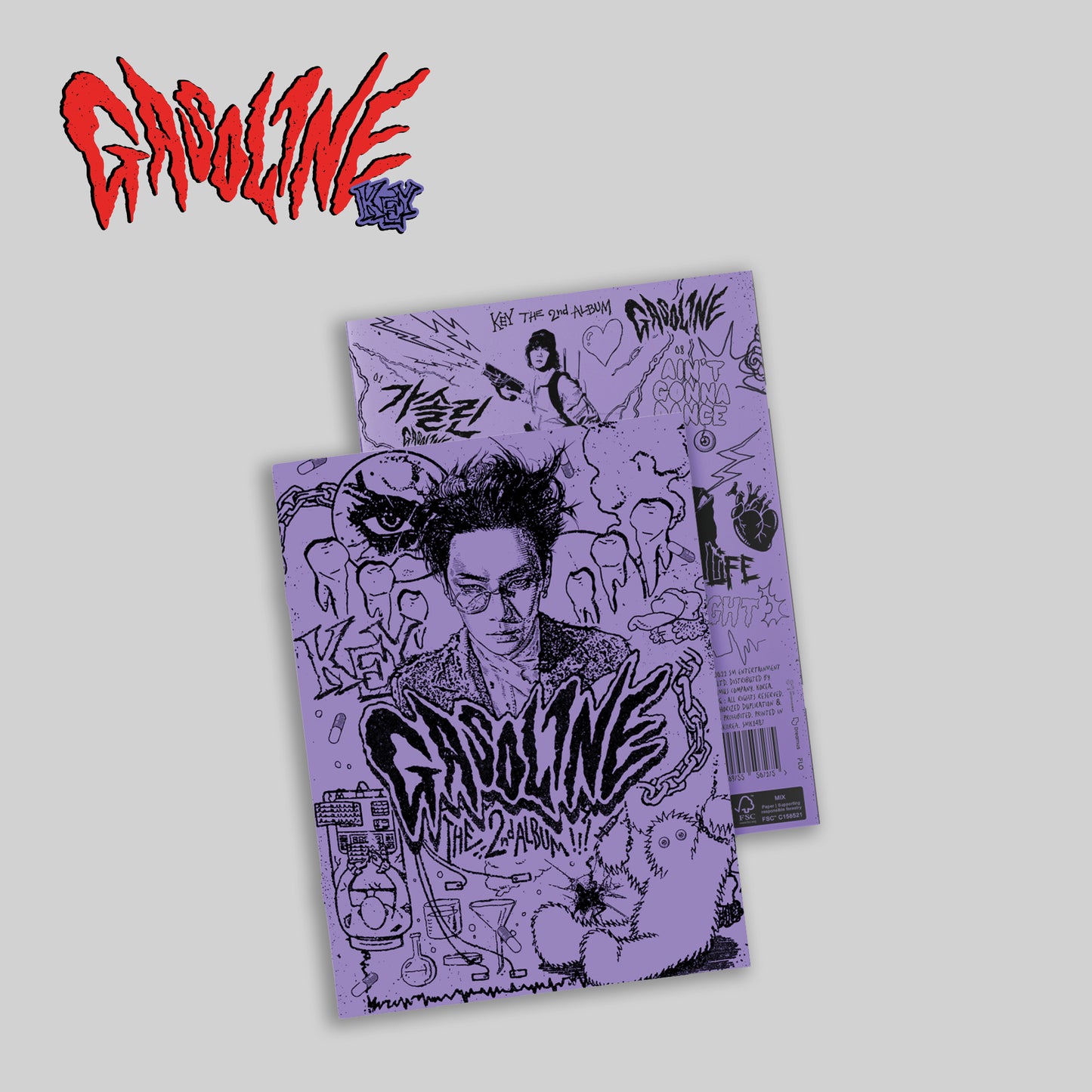 KEY (SHINEE) 2ND ALBUM 'GASOLINE' (BOOKLET) CHAPTER 2 VERSION COVER