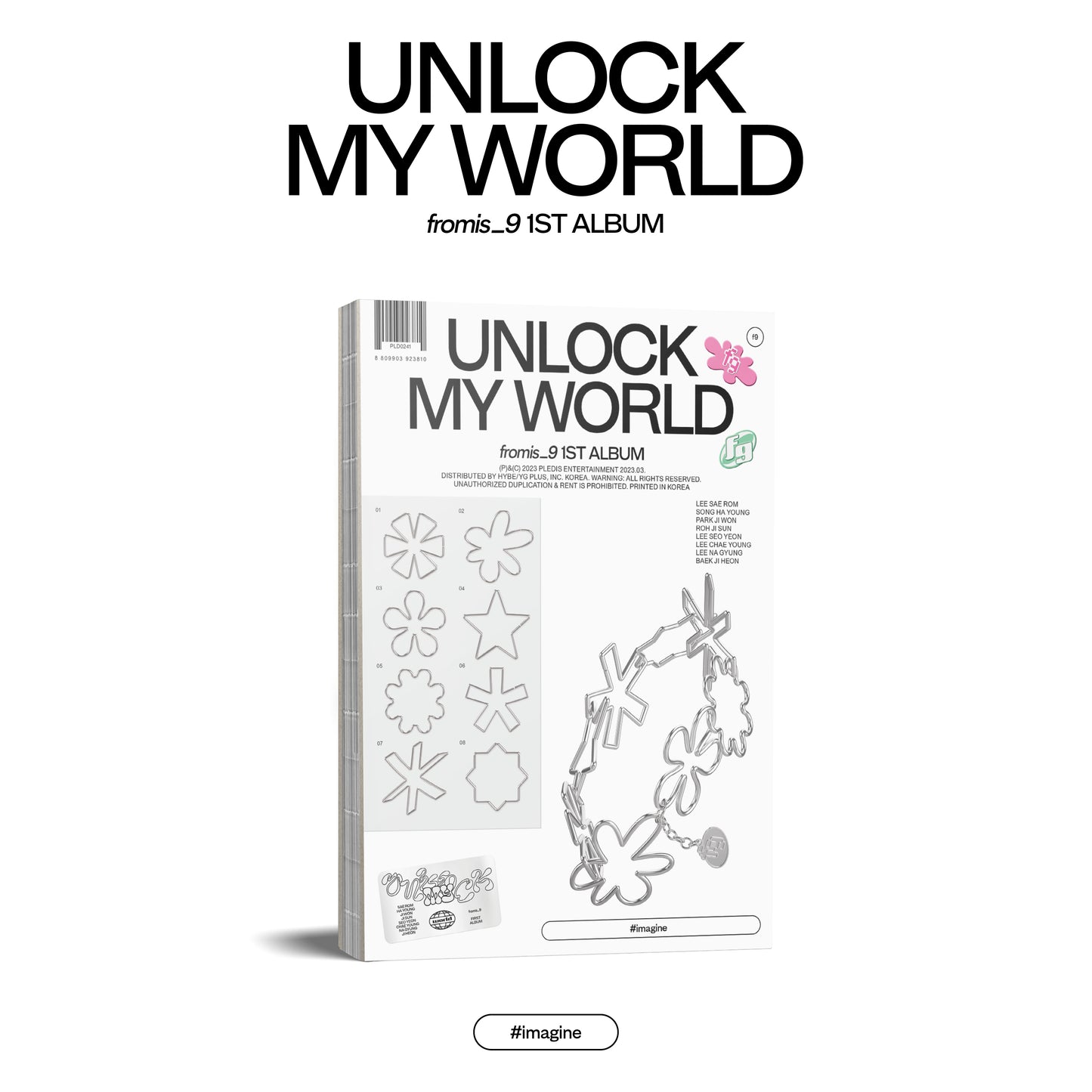 FROMIS_9 1ST ALBUM 'UNLOCK MY WORLD' IMAGINE VERSION COVER