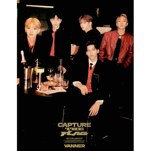 VANNER 2ND MINI ALBUM 'CAPTURE THE FLAG' POSTER ONLY HIT THE JACKPOT VERSION COVER