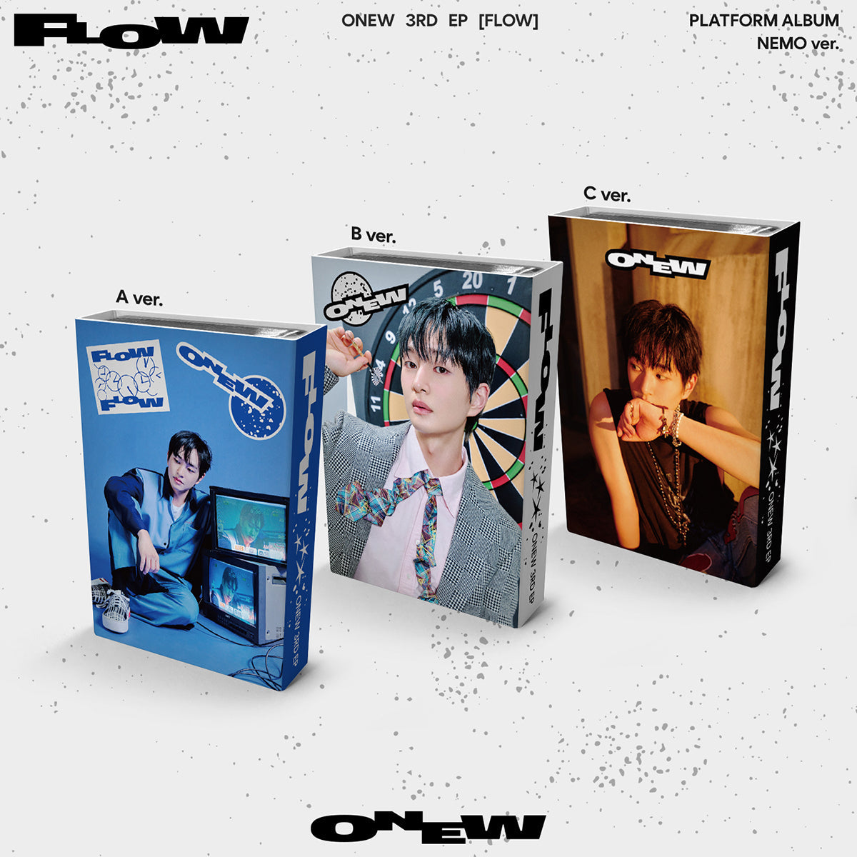 ONEW 3RD MINI ALBUM 'FLOW' (PLATFORM NEMO) SET COVER