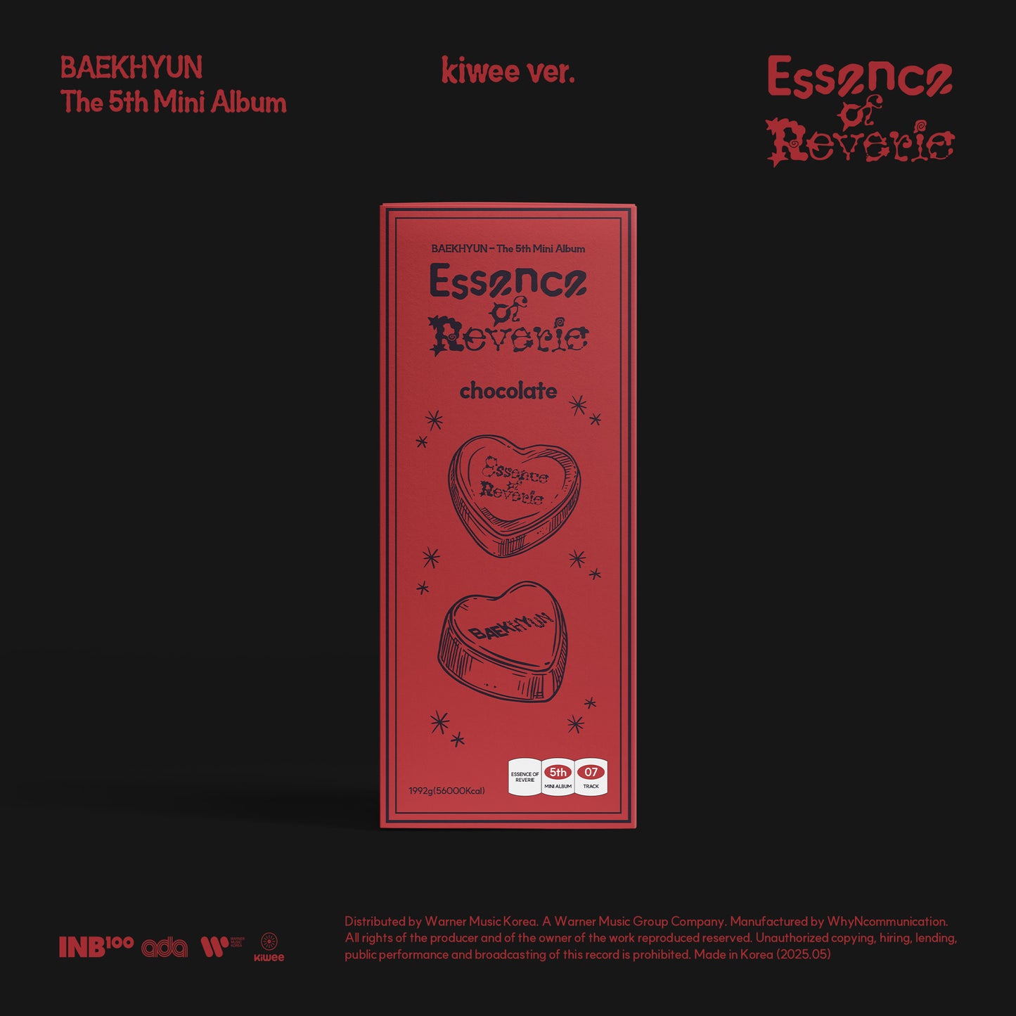 BAEKHYUN 5TH MINI ALBUM 'ESSENCE OF REVERIE' (KIWEE) COVER