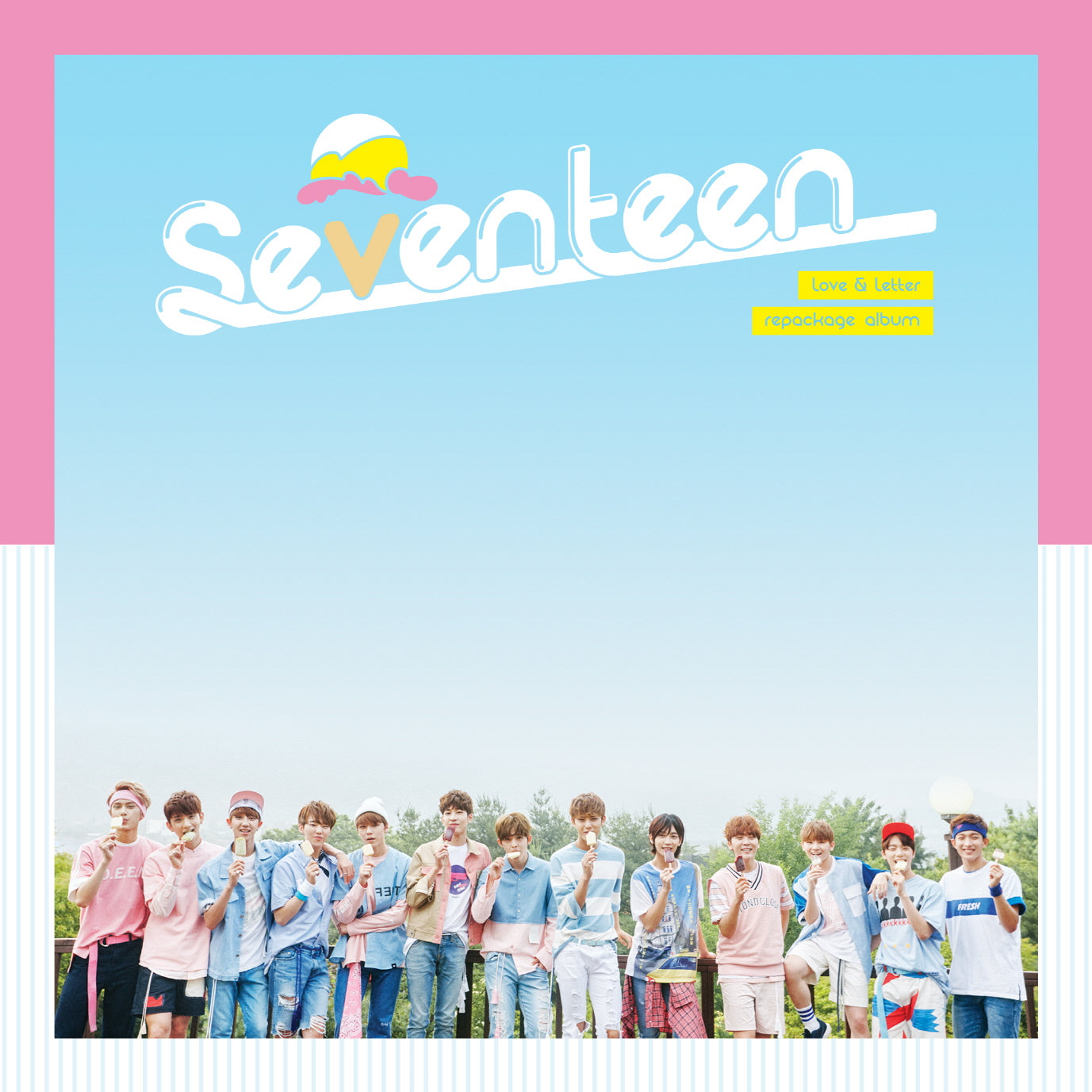 SEVENTEEN 1ST REPACKAGE ALBUM 'LOVE&LETTER' (RE-RELEASE) COVER