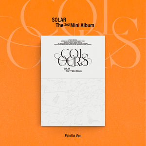 SOLAR 2ND MINI ALBUM 'COLOURS' (PALETTE) COVER