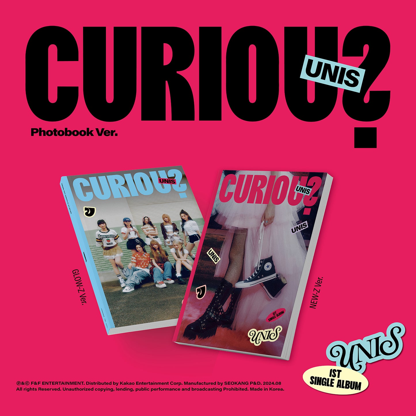 UNIS 1ST SINGLE ALBUM 'CURIOUS' COVER