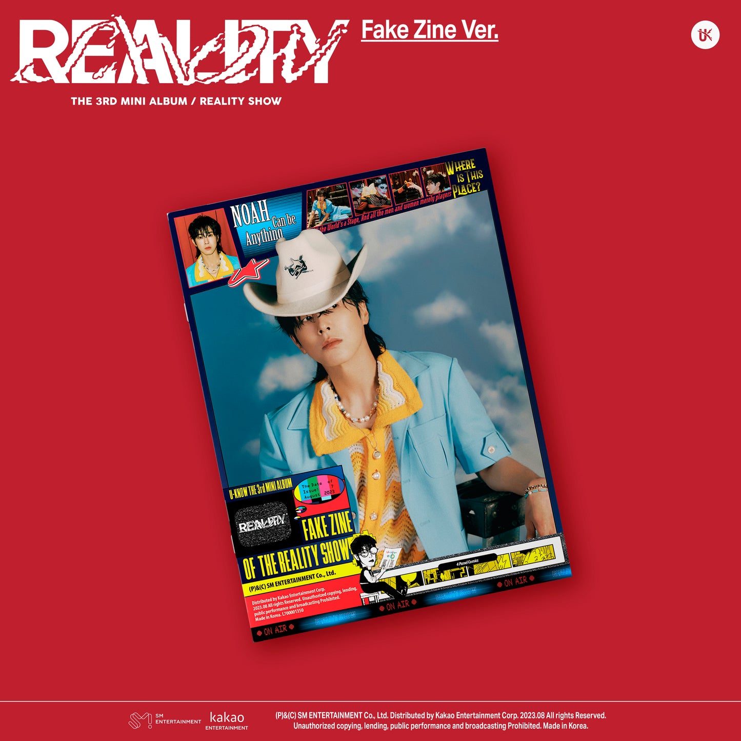 U-KNOW 3RD MINI ALBUM 'REALITY SHOW' FAKE ZINE VERSION COVER