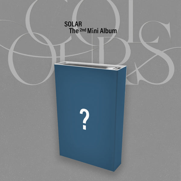 SOLAR 2ND MINI ALBUM 'COLOURS' (NEMO) MIDNIGHT BLUE VERSION COVER