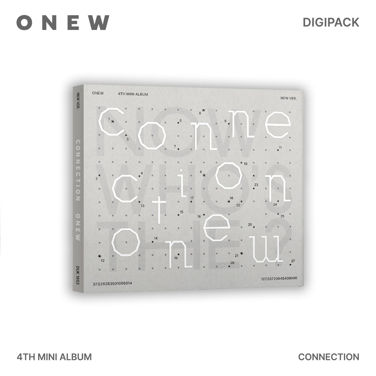 ONEW 4TH MINI ALBUM 'CONNECTION' (DIGIPACK) NEW VERSION COVER