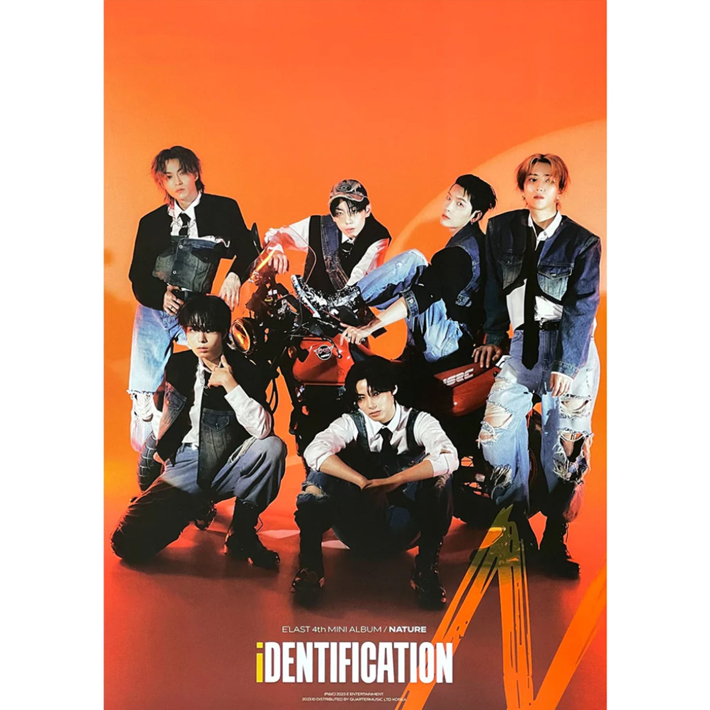 E'LAST 4TH MINI ALBUM 'IDENTIFICATION' POSTER ONLY N VERSION COVER