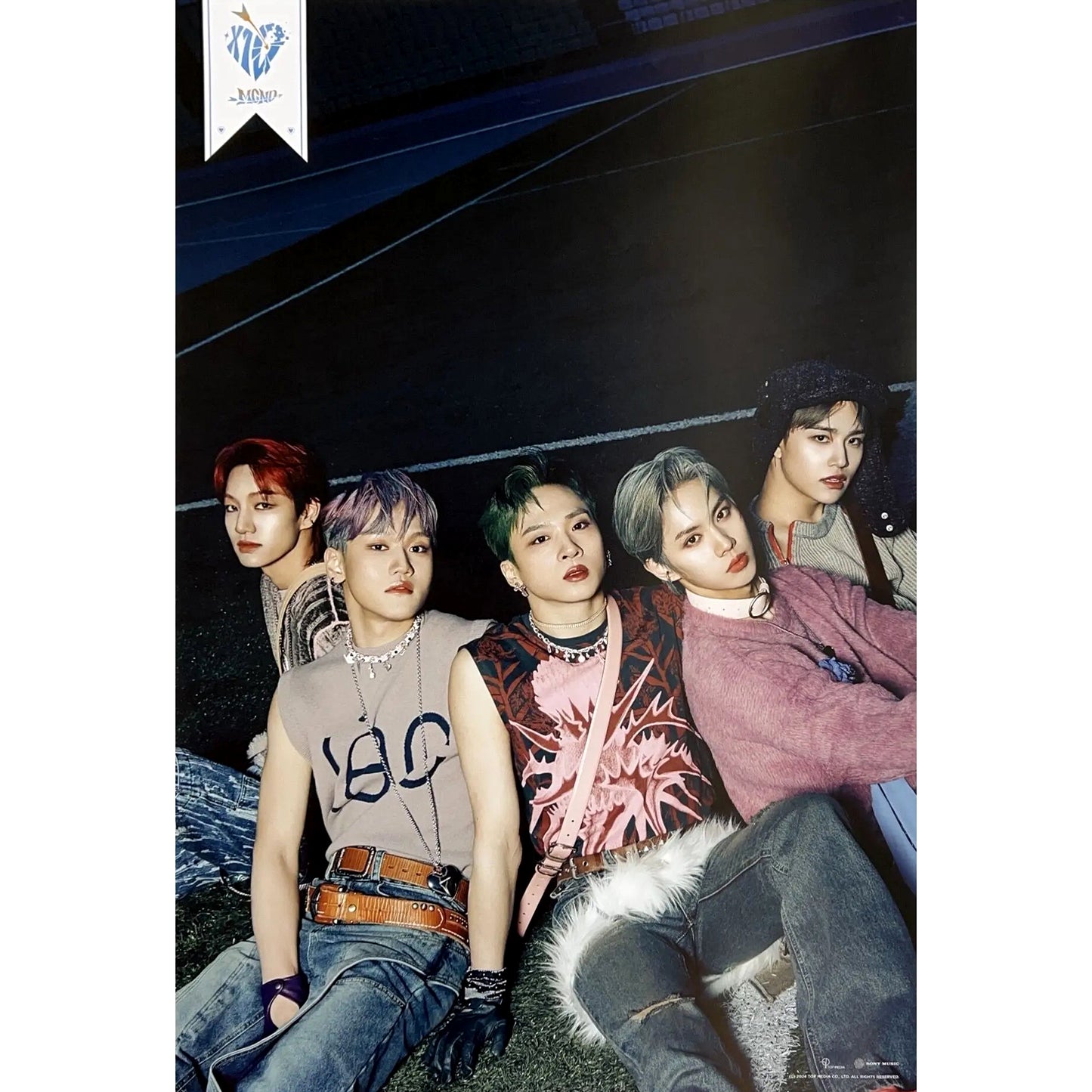 MCND 6TH MINI ALBUM 'X10' POSTER ONLY ONE GOAL A VERSION COVER