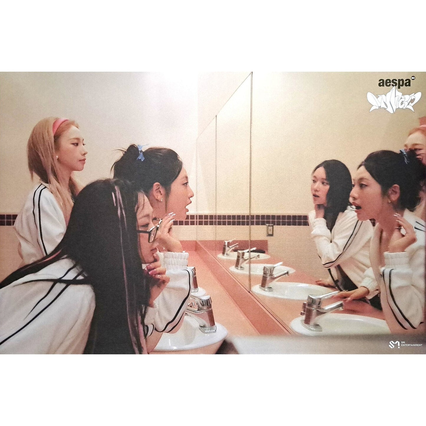 AESPA 3RD MINI ALBUM 'MY WORLD' (ZINE) POSTER ONLY SPICY 1 VERSION COVER