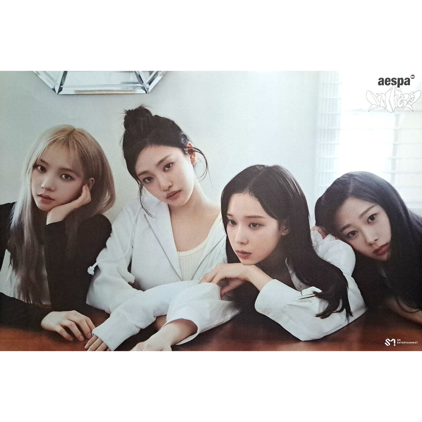 AESPA 3RD MINI ALBUM 'MY WORLD' (ZINE) POSTER ONLY WELCOME TO MY WORLD 2 VERSION COVER