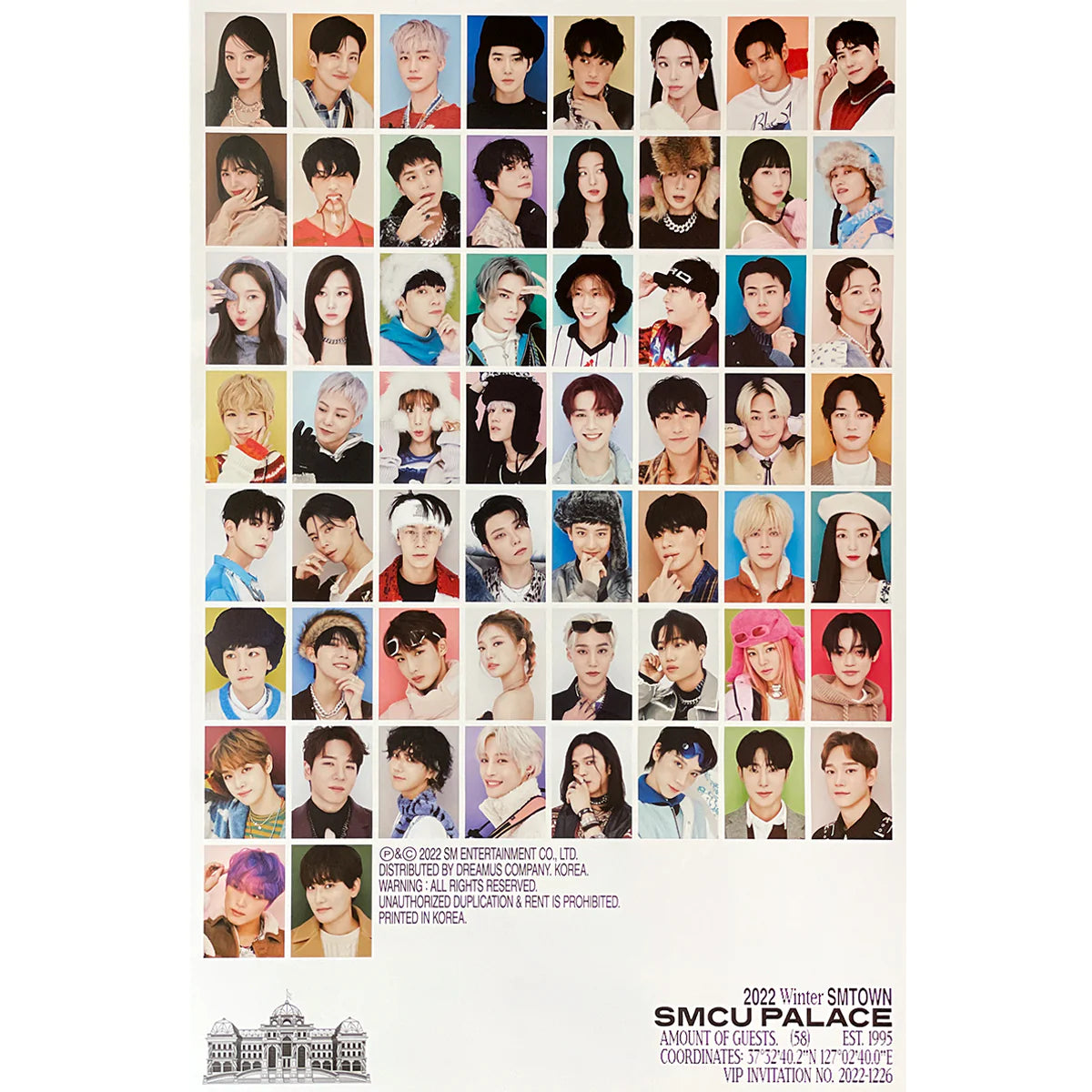 SMTOWN '2022 WINTER SMTOWN : SMCU PALACE' POSTER ONLY (Portrait Book)