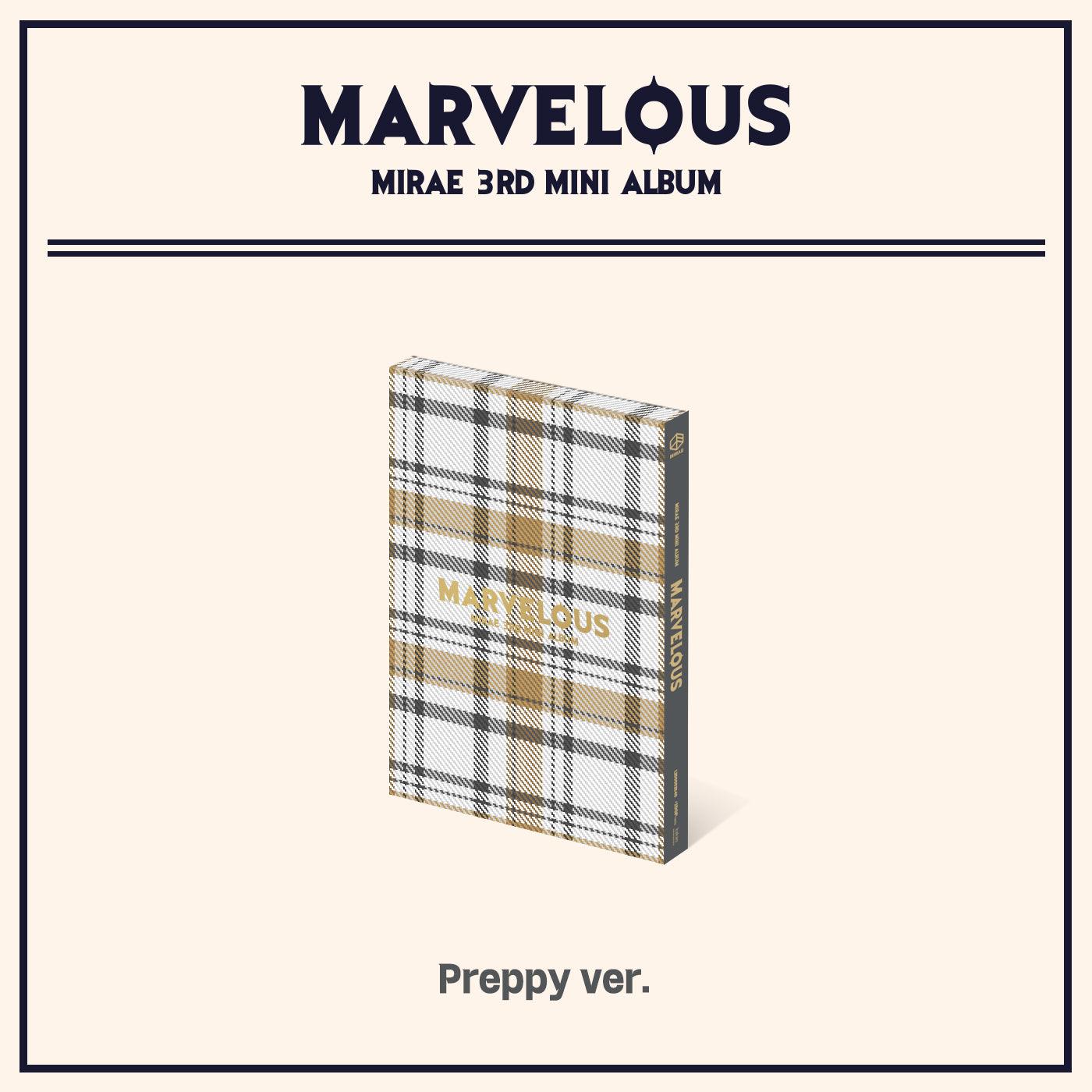 MIRAE 3RD MINI ALBUM 'MARVELOUS' Preppy Cover