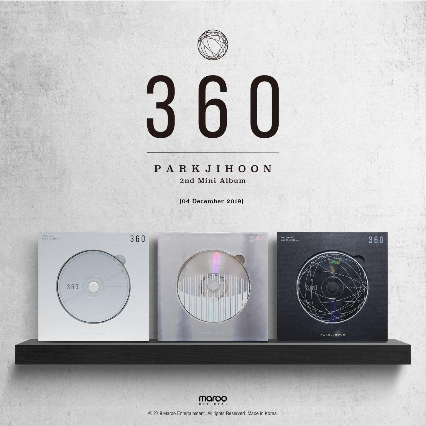 PARK JI HOON (WANNA ONE) 2ND MINI ALBUM '360'