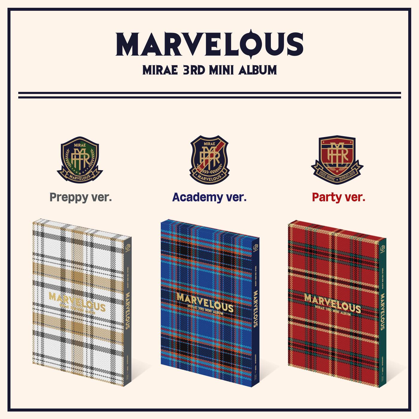 MIRAE 3RD MINI ALBUM 'MARVELOUS' set cover