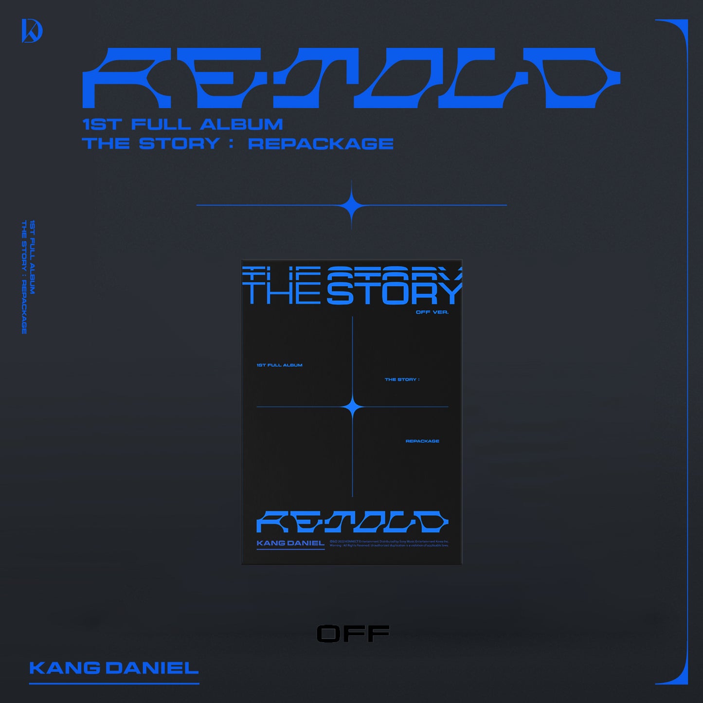 KANG DANIEL 1ST FULL ALBUM REPACKAGE 'RETOLD' OFF VERSION COVER