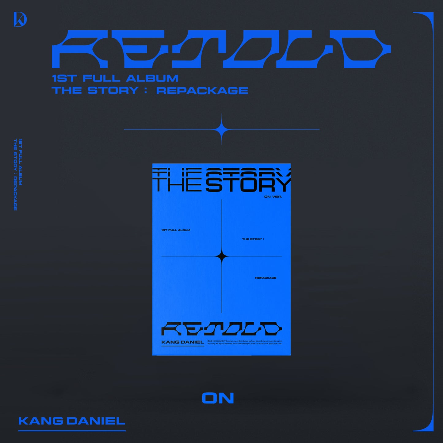 KANG DANIEL 1ST FULL ALBUM REPACKAGE 'RETOLD' ON VERSION COVER