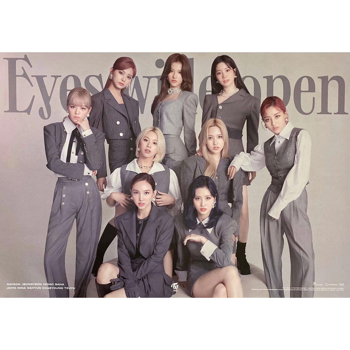 TWICE 2ND ALBUM 'EYES WIDE OPEN' POSTER ONLY