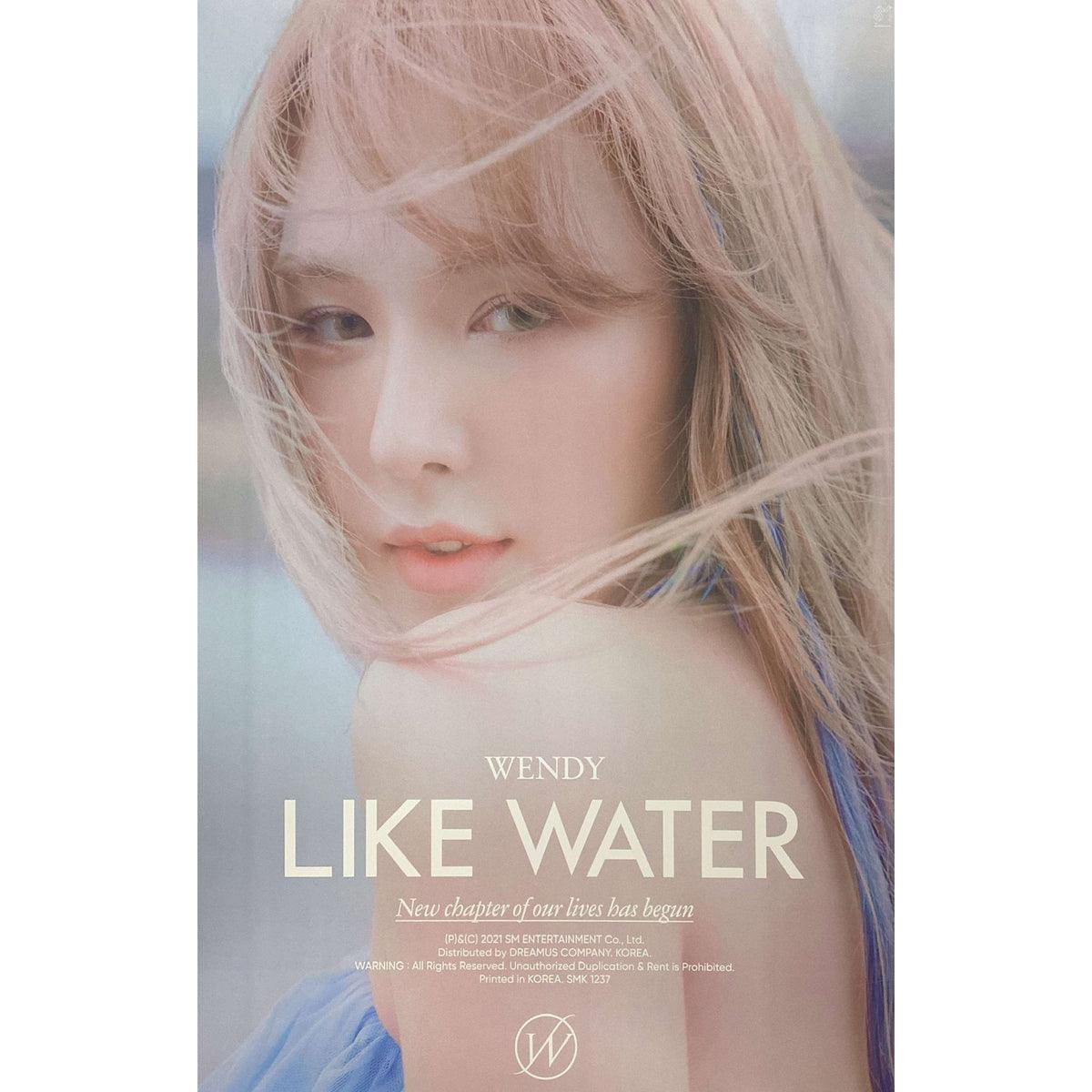 WENDY (RED VELVET) 1ST MINI ALBUM 'LIKE WATER' POSTER ONLY - KPOP REPUBLIC