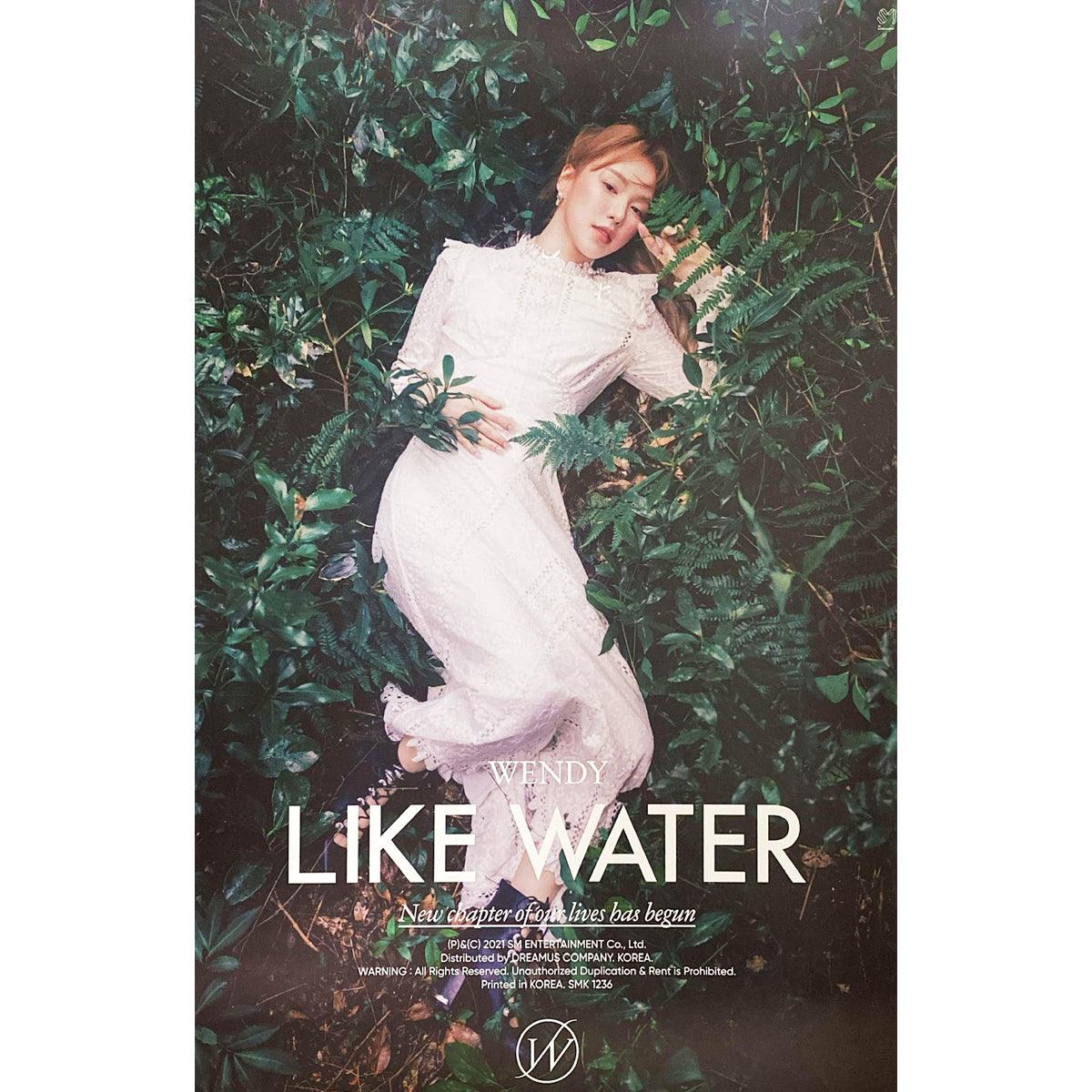 WENDY (RED VELVET) 1ST MINI ALBUM 'LIKE WATER' POSTER ONLY - KPOP REPUBLIC