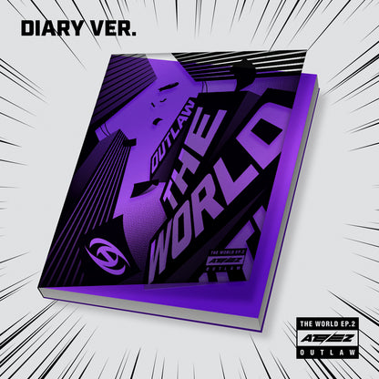 ATEEZ 9TH MINI ALBUM 'THE WORLD EP.2 : OUTLAW' DIARY VERSION COVER