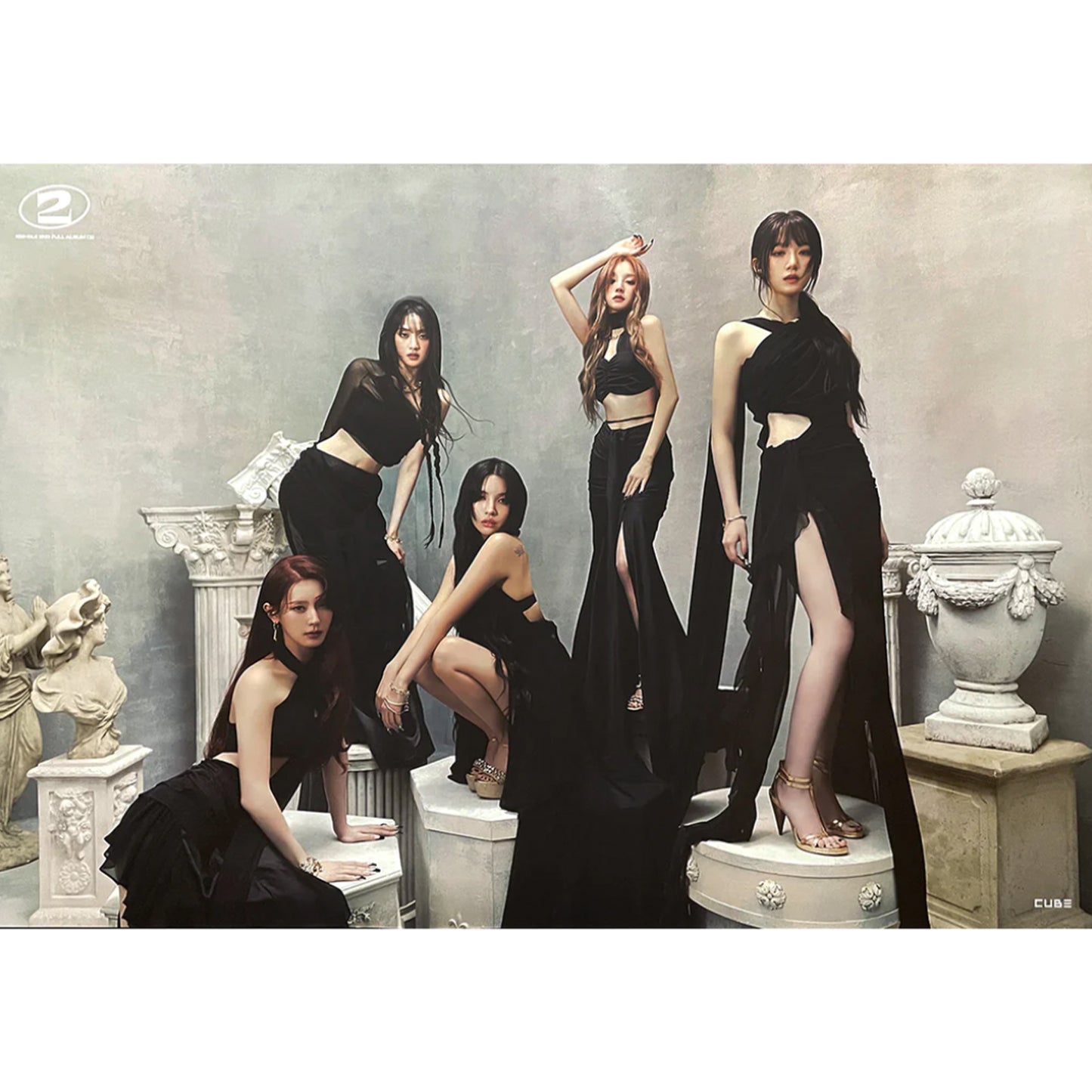 (G)I-DLE 2ND ALBUM '2' POSTER ONLY 0 VERSION COVER