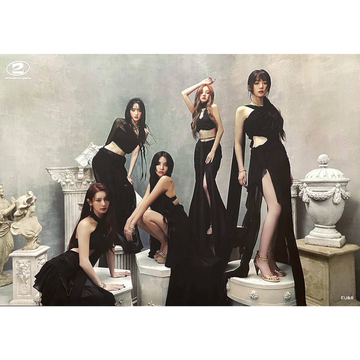 (G)I-DLE 2ND ALBUM '2' POSTER ONLY 0 VERSION COVER