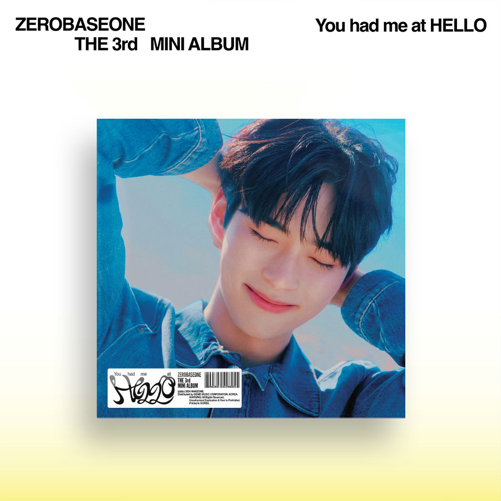 ZEROBASEONE (ZB1) 3RD MINI ALBUM 'YOU HAD ME AT HELLO' (DIGIPACK) SUNG HAN BIN VERSION COVER