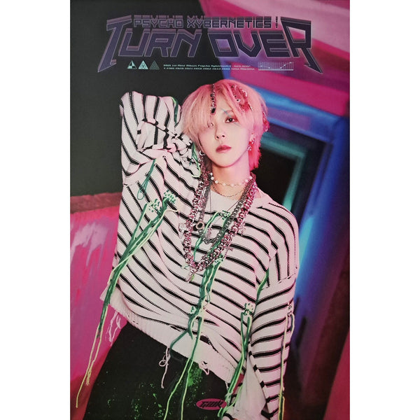 GIUK (ONEWE) 1ST MINI ALBUM 'PSYCHO XYBERNETICS : TURN OVER' POSTER ONLY VERSION 1 COVER