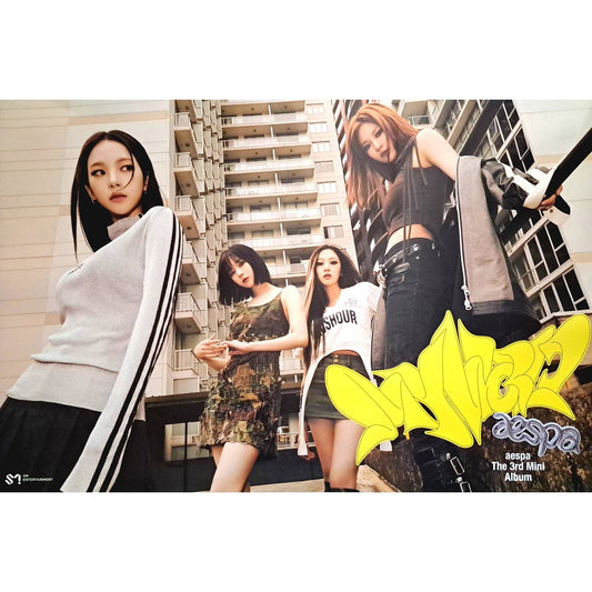 AESPA 3RD MINI ALBUM 'MY WORLD' (POSTER) POSTER ONLY 1 VERSION COVER