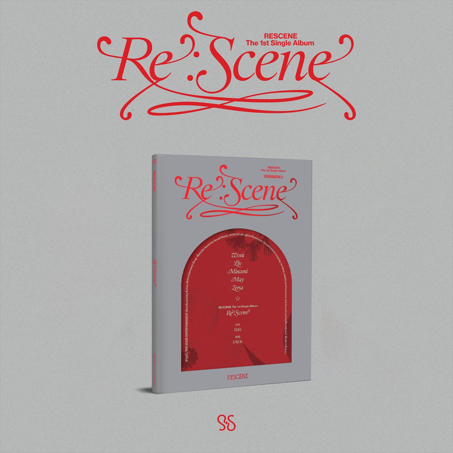 RESCENE 1ST SINGLE ALBUM 'RE:SCENE' 1 VERSION COVER