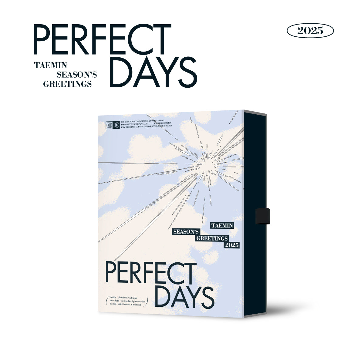 TAEMIN 2025 SEASON'S GREETINGS 'PERFECT DAYS' COVER