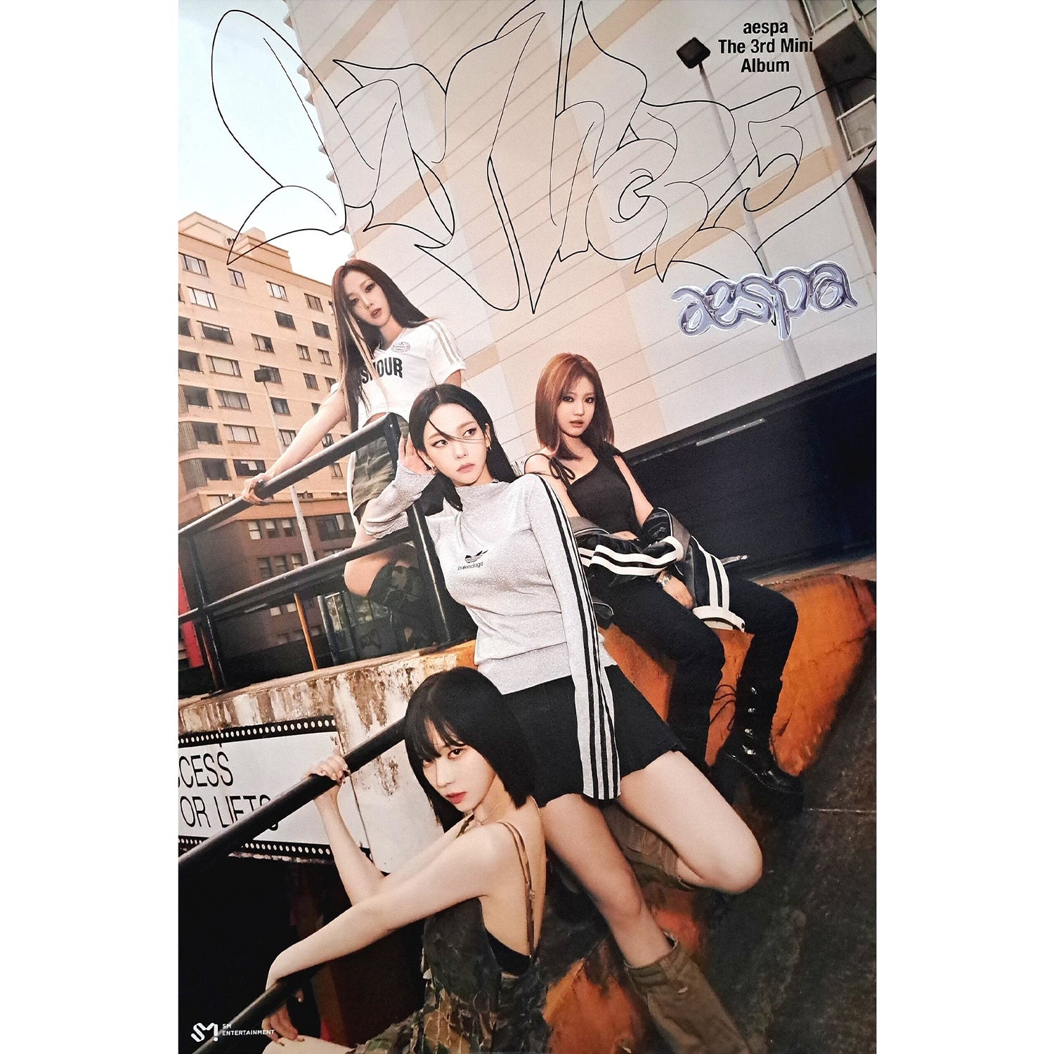 AESPA 3RD MINI ALBUM 'MY WORLD' (POSTER) POSTER ONLY 2 VERSION COVER