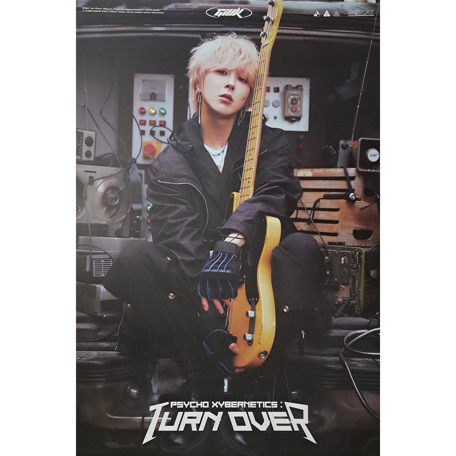 GIUK (ONEWE) 1ST MINI ALBUM 'PSYCHO XYBERNETICS : TURN OVER' POSTER ONLY VERSION 2 COVER