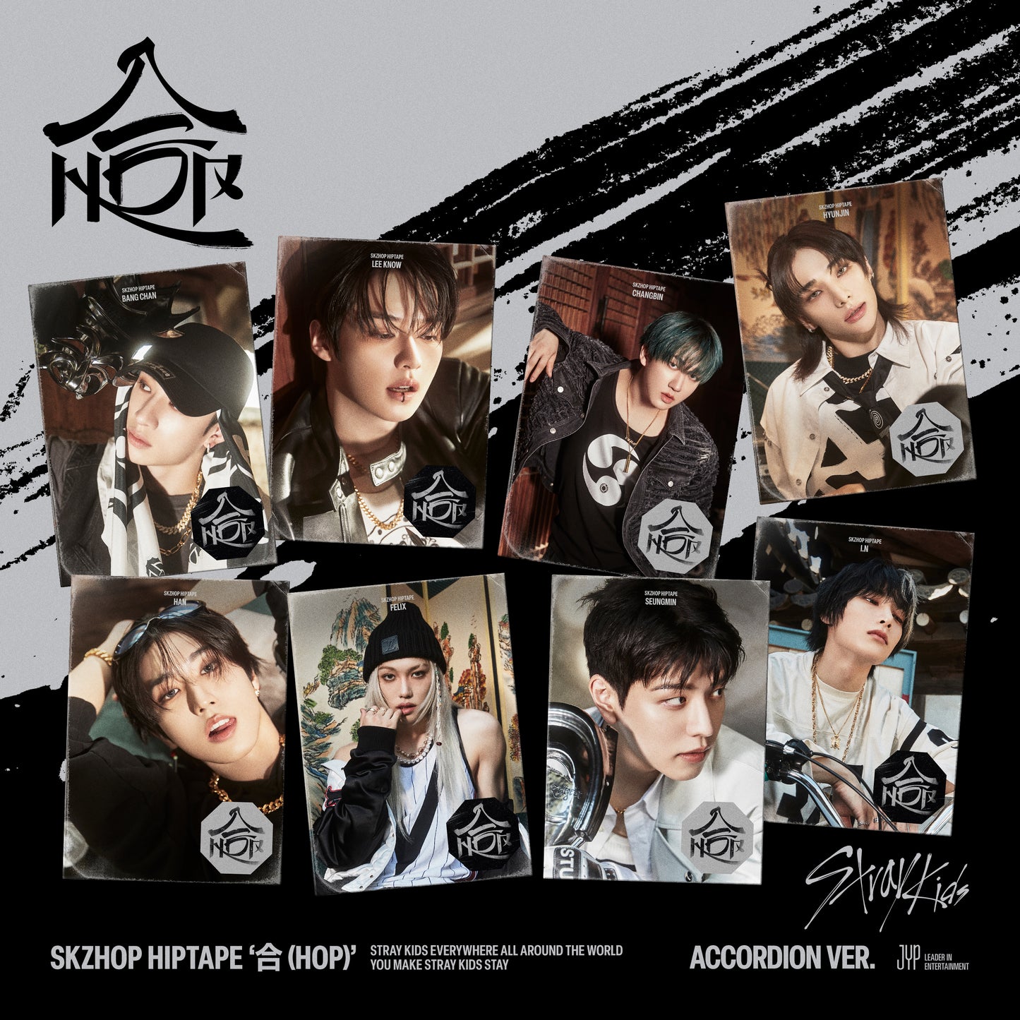 STRAY KIDS ALBUM 'SKZHOP HIPTAPE 合 (HOP)' (ACCORDION) COVER