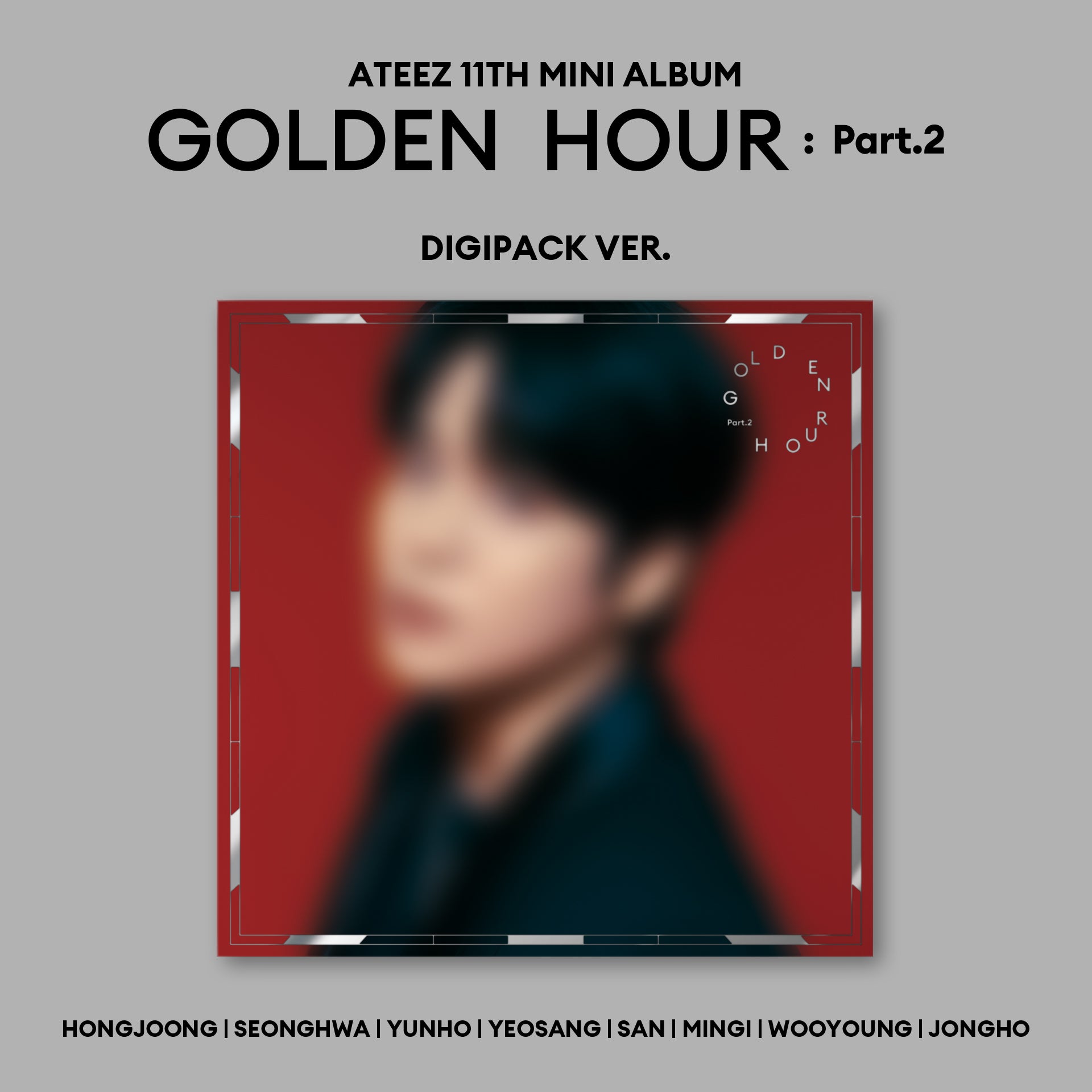 ATEEZ 11TH MINI ALBUM 'GOLDEN HOUR : PART.2' (DIGIPACK) JONGHO VERSION COVER