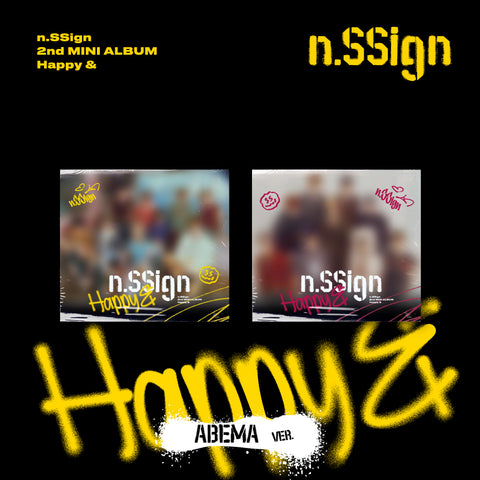 N.SSIGN 2ND MINI ALBUM 'HAPPY &' (ABEMA) SET COVER