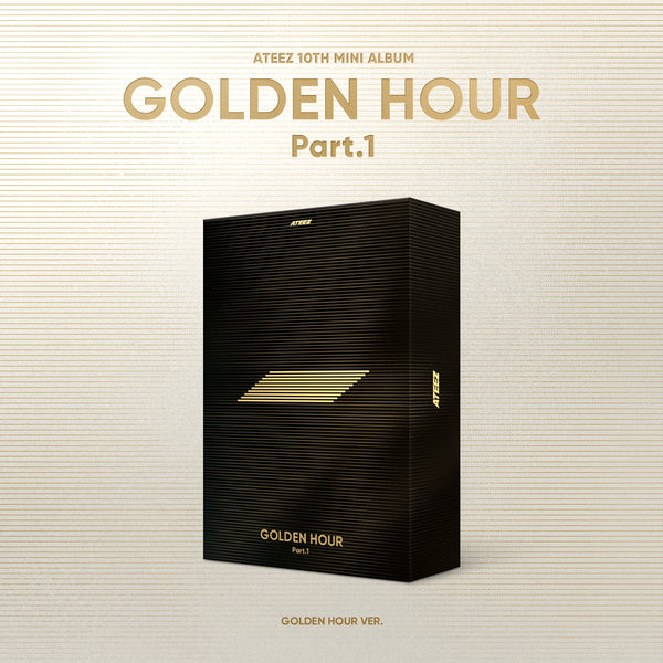 ATEEZ 1OTH MINI ALBUM 'GOLDEN HOUR : PART.1' GOLDEN HOUR VERSION COVER