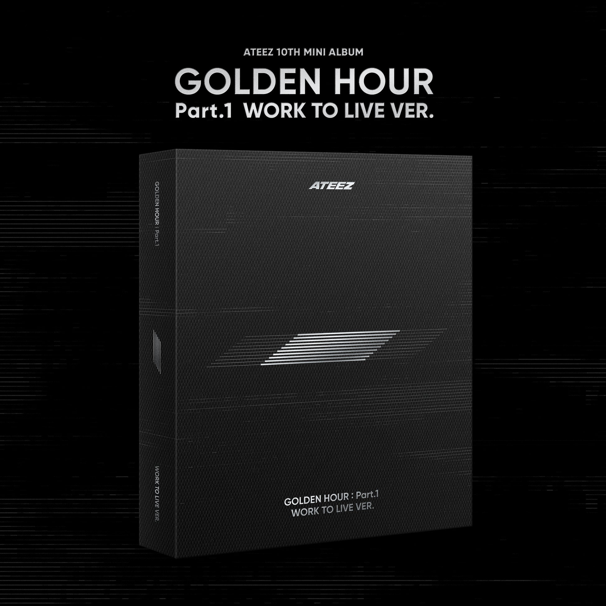ATEEZ 1OTH MINI ALBUM 'GOLDEN HOUR : PART.1' (WORK TO LIVE) COVER