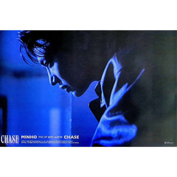 MINHO (SHINEE) 1ST MINI ALBUM 'CHASE' POSTER ONLY BEGINNING 2 VERSION COVER