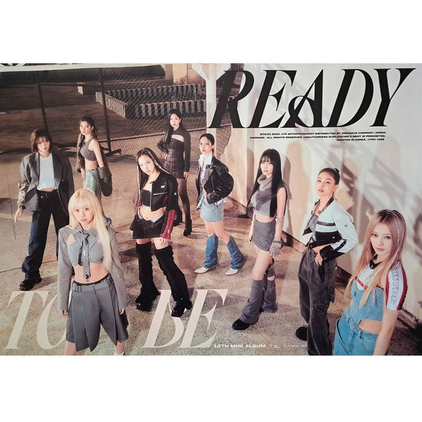 TWICE 12TH MINI ALBUM 'READY TO BE' POSTER ONLY BE VERSION COVER