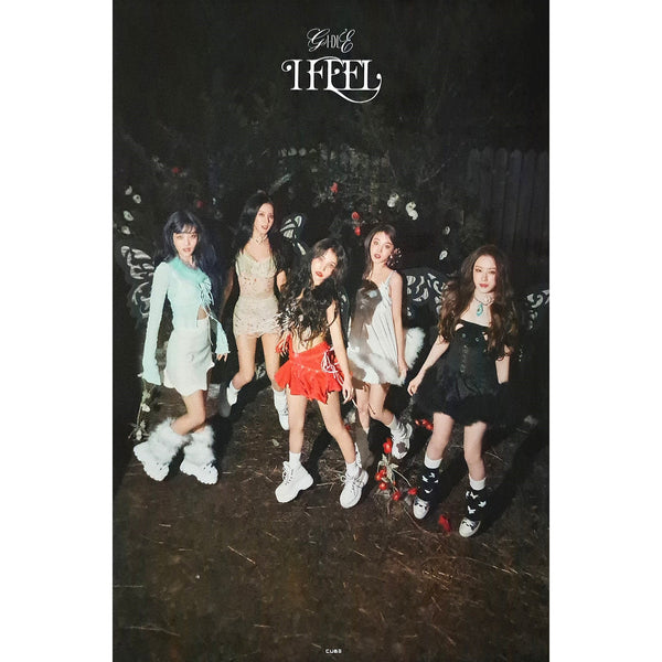 (G)I-DLE 6TH MINI ALBUM 'I FEEL' POSTER ONLY BUTTERFLY VERSION COVER
