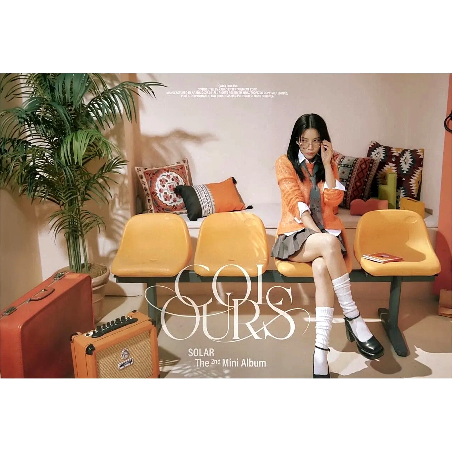 SOLAR 2ND MINI ALBUM 'COLOURS' POSTER ONLY B VERSION COVER