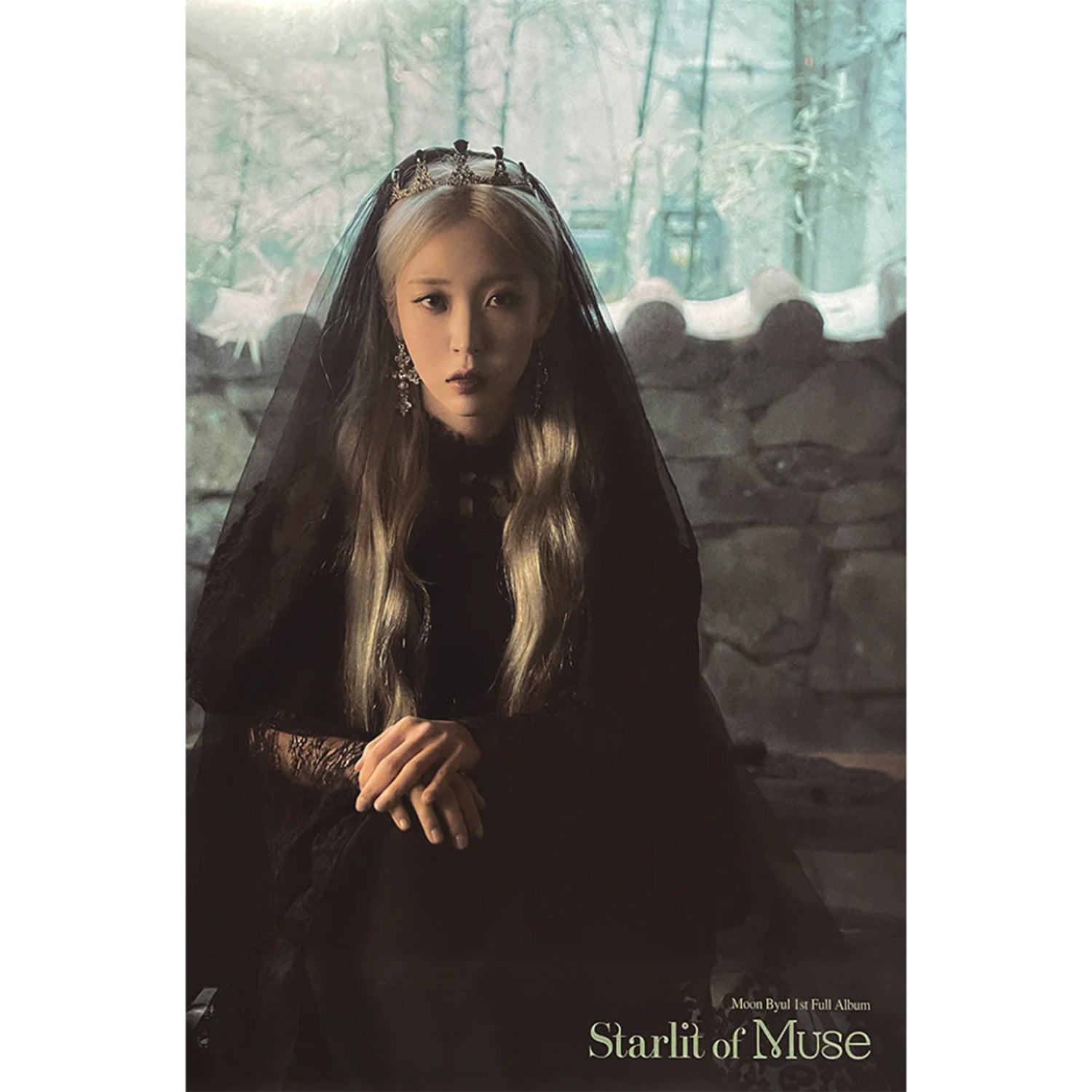 MOON BYUL 1ST FULL ALBUM 'STARLIT OF MUSE' POSTER ONLY B VERSION COVER